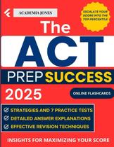 Livro ACT Prep Success 2024-2025: Estratégias e 7 Testes Práticos