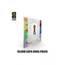 Livro Álbum de Figurinhas Capa Dura Dourado Prata Copa do Mundo Fi