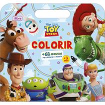 Livro Álbum Para Colorir Maleta C/ Adesivos 8 Folhas Toy Story Infantil - Tilibra