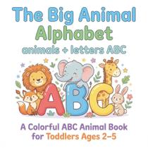 Livro Alfabeto dos Animais Colorido ABC para Crianças de 2 a 5 Anos