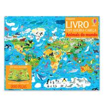 Livro - Animais do mundo: Livro com quebra-cabeça