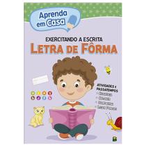 Livro - Aprenda em casa Exercitando a Escrita: Letra de Fôrma