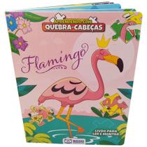 Livro Aprendendo Com Quebra-Cabeça Flamingos Ler E Montar - Bicho Esperto