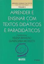 Livro - Aprender e ensinar com textos didáticos e paradidáticos Livro - Aprender e ensinar com textos didáticos e paradidáticos