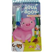 Livro Aqua Book - Livro do Porquinho - Blueditora - livros infantis - pintura com água