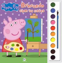 Livro Aquarela - Peppa Pig Brincando Com As Cores