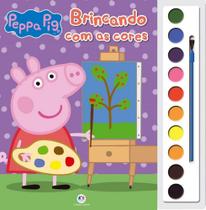 Livro Aquarela - Peppa Pig Brincando Com As Cores