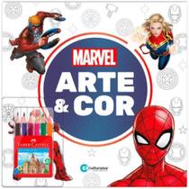 Livro - Arte e Cor com lápis de cor Marvel