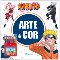 Livro - Arte e Cor com lápis de cor Naruto