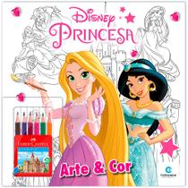 Livro - Arte e Cor com lápis de cor Princesas