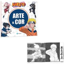 Livro Arte e Cor Naruto Sortido