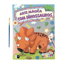 Livro - Arte Mágica com Dinossauros - Cada folha tem sua própria paleta de cores: só molhar o pincel e pintar! Livro - Arte Mágica com Dinossauros - Cada folha tem sua própria paleta de cores: só molhar o pincel e pintar!