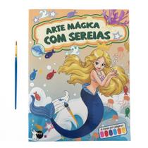 Livro - Arte Mágica com Sereias - Cada folha tem sua própria paleta de cores: só molhar o pincel e pintar! Livro - Arte Mágica com Sereias - Cada folha tem sua própria paleta de cores: só molhar o pincel e pintar!