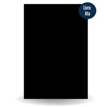 Livro Ata Grande Capa Dura Preto 100 Folhas Numerado sem Margem para Empresas Cartórios Igrejas Fundações