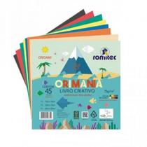 Livro atividades criativo Origami 3 em 1 75g com 45 folhas - Romitec