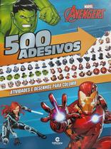 Livro Atividades e Desenhos para Colorir com 500 Adesivos Vingadores Marvel Culturama