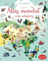 Livro - Atlas Mundial : Livro de adesivos