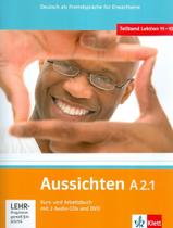 Livro - Aussichten A2.1 Kurs/Arbeitsbuch + 2 Audio Cds + Dvd