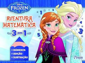 Livro Aventura Matemática - Coleção Disney Frozen - Bicho Esperto Rideel