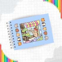 Livro Azul Colorir Bobbie Goods 50 Folhas Capa Dura Livro Azul Colorir Bobbie Goods 50 Folhas Capa Dura