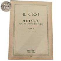 Livro b. cesi método para el estudio del piano libro 4 igualdad de las manos (estoque antigo) - RICORDI
