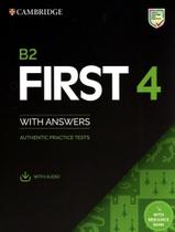 Livro - B2 First 4 Sb With Answers With Audio & Resource Bank Authentic Practice Tests