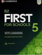 Livro - B2 First For Schools 5 - Students Book With Answers With Audio With Resource Bank