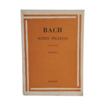 Livro bach suites inglesas para piano rev. mugellini (estoque antigo)