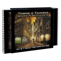 Livro Battle Mats Like Towns & Taverns Black