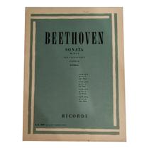 Livro beethoven sonata op. 10 n. 3per pianoforte 3 edizione rev. casella ( estoque antigo )