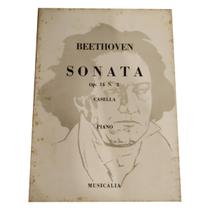 Livro beethoven sonata op. 14 n 2 piano rev. casella musicália