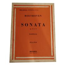 Livro beethoven sonata op. 14 n. 2 piano série especial rev. casella ( estoque antigo ) - RICORDI