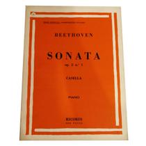 Livro beethoven sonata op. 2 n. 1 piano série especial rev. casella - RICORDI