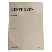 Livro beethoven sonata op. 31 n. 2 para piano rev. casella - RICORDI