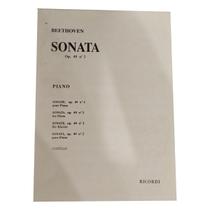 Livro beethoven sonata op.49 n.2 piano rev. casella - RICORDI