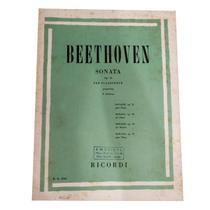 Livro beethoven sonata op. 78 per pianoforte 3 edizione rev. casella ( estoque antigo )