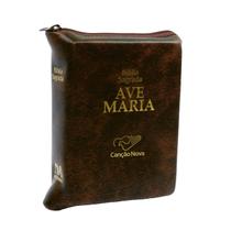 Livro Bíblia Ave Maria de Bolso com Zípper Livro Bíblia Ave Maria de Bolso com Zípper