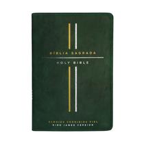 Livro - Bíblia Bilíngue ACF/KJV, Português/Inglês, Capa luxo verde, Leitura Perfeita Livro - Bíblia Bilíngue ACF/KJV, Português/Inglês, Capa luxo verde, Leitura Perfeita