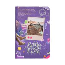 Livro - Bíblia da Garota Cristã NTLH, Capa dura roxa, Colagem