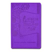 Livro - Bíblia da Mulher de Fé NVI, Capa luxo roxo