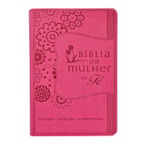 Livro - Bíblia da Mulher de Fé, NVI, Couro Soft, Rosa