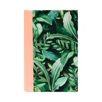 Livro - Bíblia da Mulher de Fé NVI, Tecido rosa e folhagem sobre capa dura