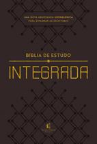 Livro - Bíblia de Estudo Integrada NVI, Capa luxo marrom – Uma perspectiva em ordem cronológica das Escrituras