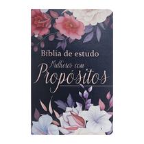 Livro - Bíblia de estudo temática mulheres com propósito ARC - Capa 01