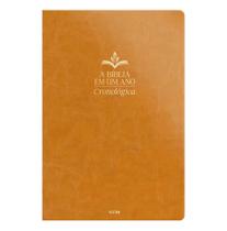Livro - Bíblia em um ano Cronológica - Luxo Caramelo Livro - Bíblia em um ano Cronológica - Luxo Caramelo