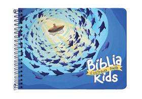 Livro - Bíblia Ilustrada Anote Kids NVT espiral - Peixinhos