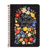 Livro - Bíblia Ilustrada Anote NVT espiral - Flores para você Livro - Bíblia Ilustrada Anote NVT espiral - Flores para você