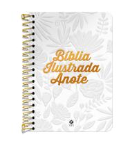 Livro - Bíblia Ilustrada Anote NVT espiral - Tela Branca Livro - Bíblia Ilustrada Anote NVT espiral - Tela Branca