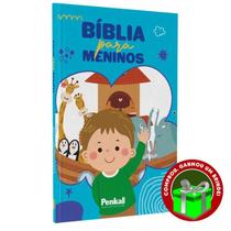Livro Bíblia Infantil do Menino Penkal Cristão Evangélico Gospel Igreja Família Homem Mulher Jovens Adolescentes Estudo - Atividade Educativo Amigo