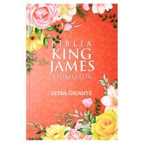 Livro Bíblia king james atualizada letra gigante capa dura - primavera